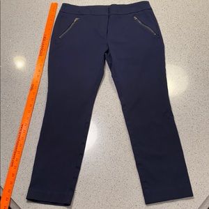 Navy blue Loft ankle pants